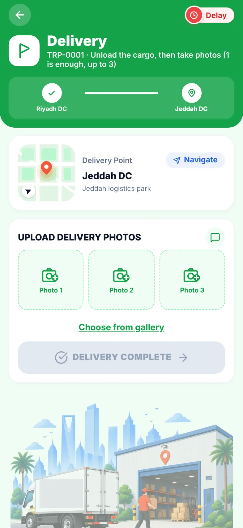 Driver app delivery photos